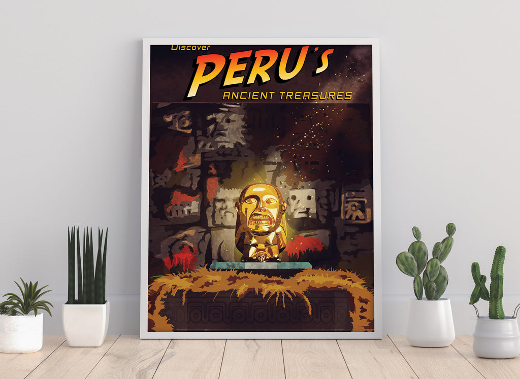 Film Poster - Peru's Ancient Treasures - Premium Art Print