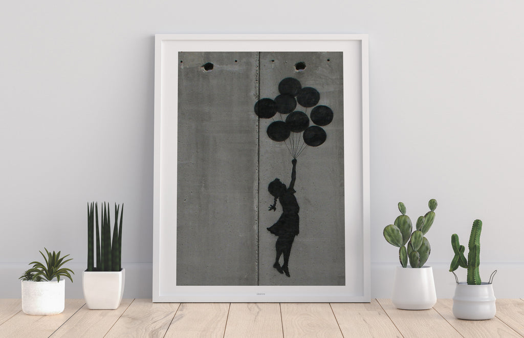 Graffiti Art - Balloon Girl - 11X14inch Premium Art Print