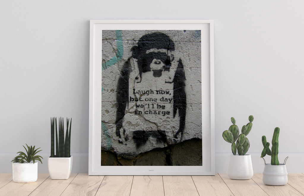 Graffiti Art - Laugh Now - 11X14inch Premium Art Print