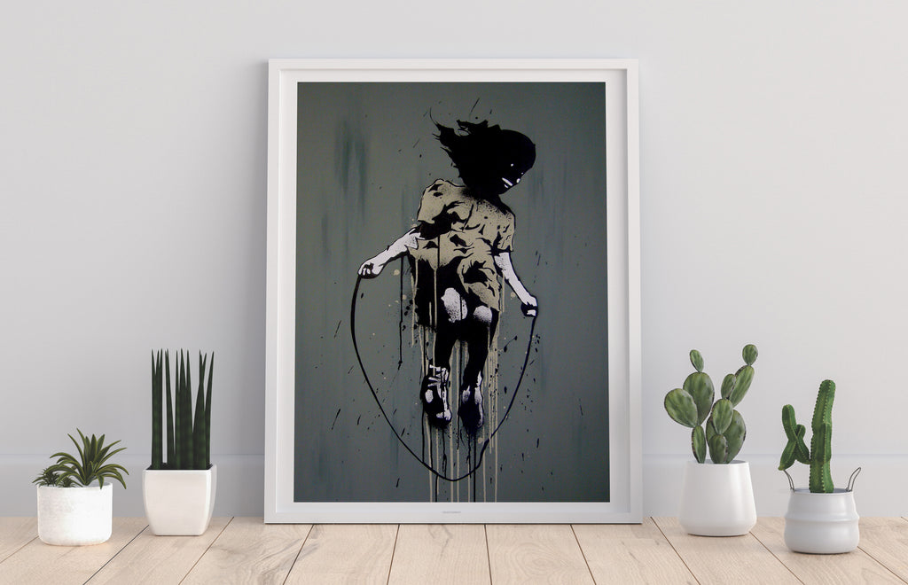 Graffiti Art - Skipping Rope - 11X14inch Premium Art Print