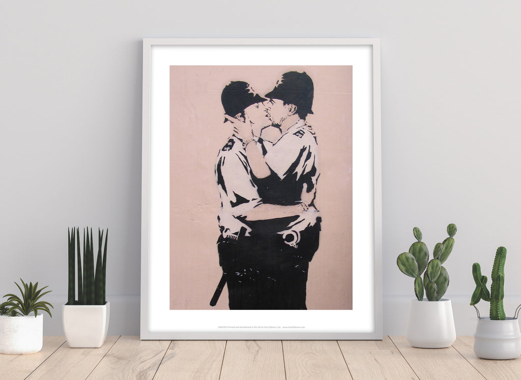Graffiti Art - Kiss - 11X14inch Premium Art Print