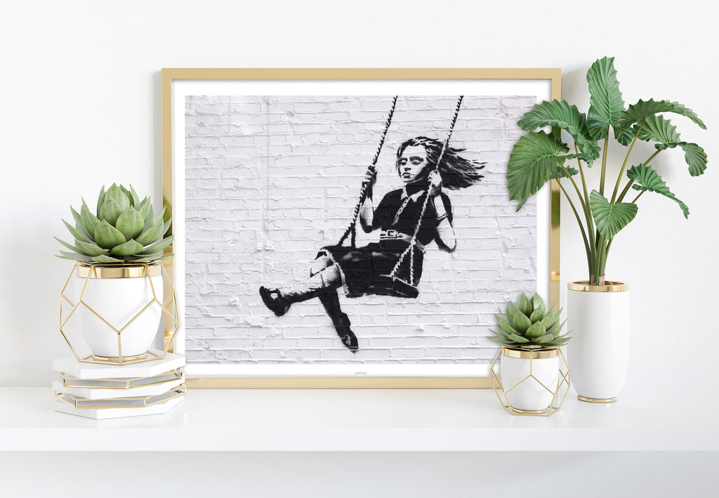 Graffiti Art - Swing - 11X14inch Premium Art Print