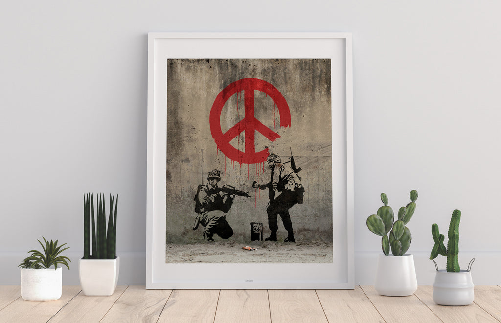 Graffiti Art - Peace Sign - 11X14inch Premium Art Print