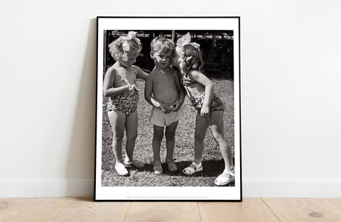 Three Cheeky Childrfen - 11X14inch Premium Art Print