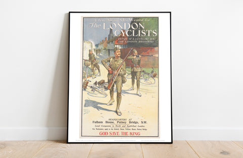 Poster- The London Cyclists - 11X14inch Premium Art Print