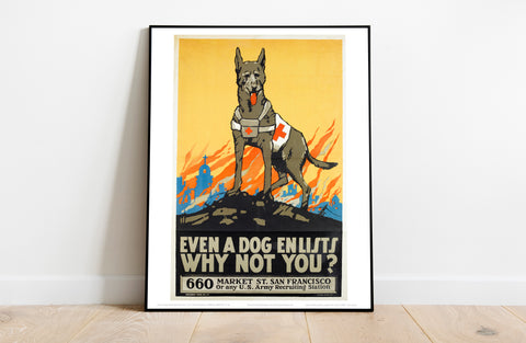 Rescue Dog - 11X14inch Premium Art Print