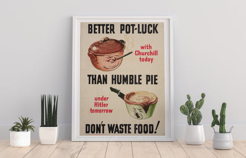 Poster - Don't Waste Food - 11X14inch Premium Art Print