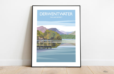 Lake District - Derwentwater - 11X14inch Premium Art Print