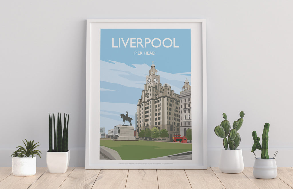 Liverpool - Pier Head - 11X14inch Premium Art Print