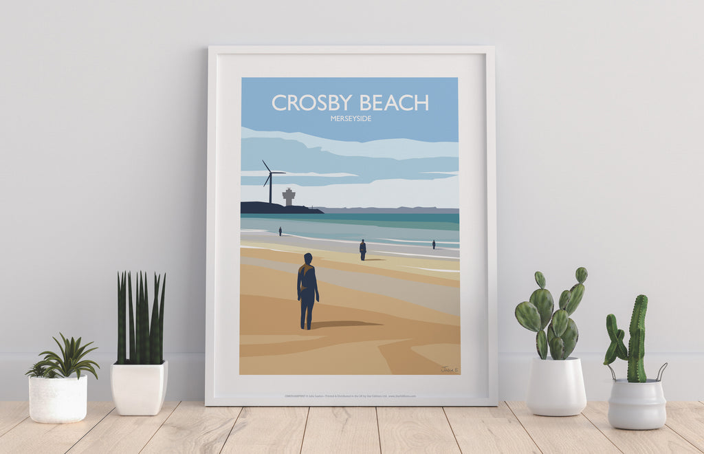 Crosby Beach - Merseyside - 11X14inch Premium Art Print