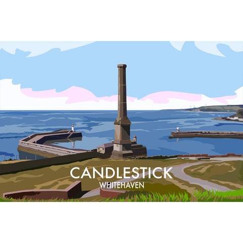 LHOPNW005: Candlestick Whitehaven. T Shirt