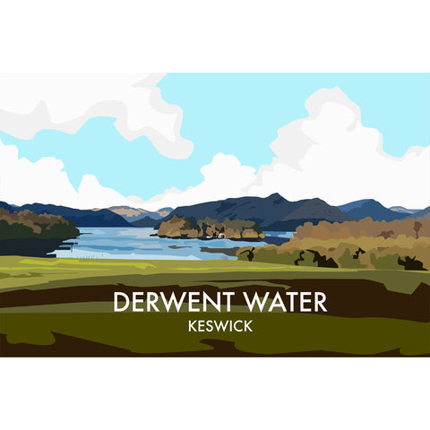 LHOPNW019: Derwent Water Keswick Landscape. T Shirt