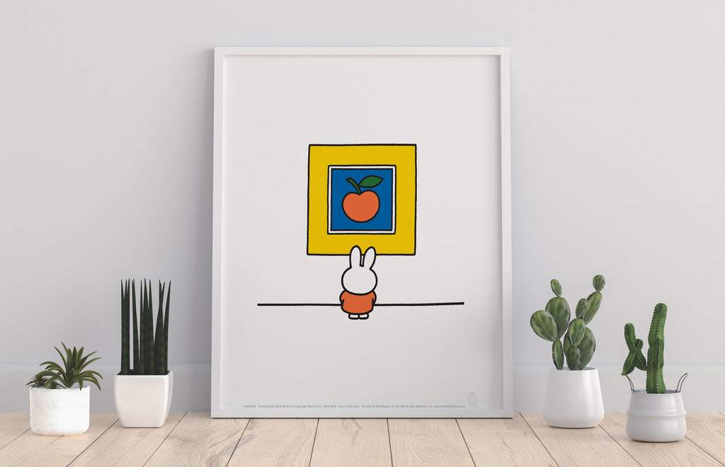 Miffy - Looking At A Painitng - 11X14inch Premium Art Print
