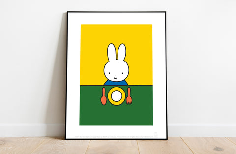 Miffy - Eating Dinner - 11X14inch Premium Art Print