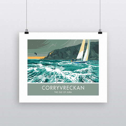 Corryvreckan, The Isle of Jura, Scotland 20cm x 20cm Mini Mounted Print