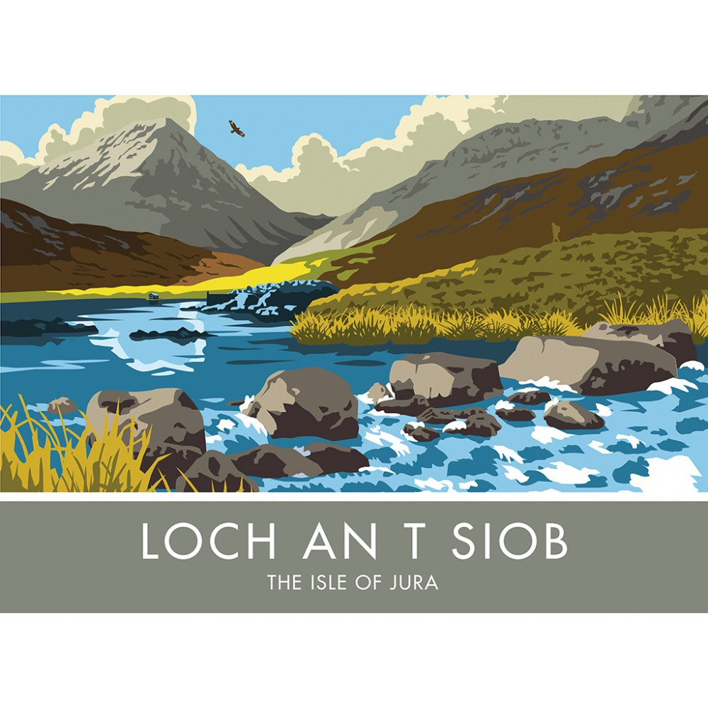 Loch An T Siob, The Isle of Jura, Scotland 20cm x 20cm Mini Mounted Print