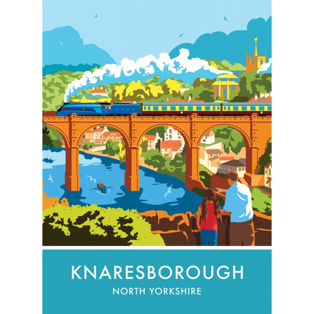 Knaresborough, North Yorkshire 20cm x 20cm Mini Mounted Print