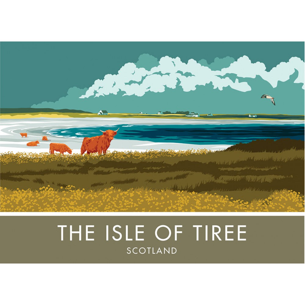 The Isle of Tiree, Scotland 20cm x 20cm Mini Mounted Print