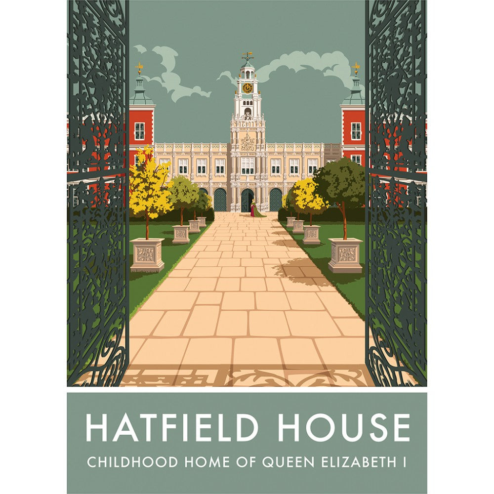 Hatfield House, Hatfield, Hertfordshire 20cm x 20cm Mini Mounted Print