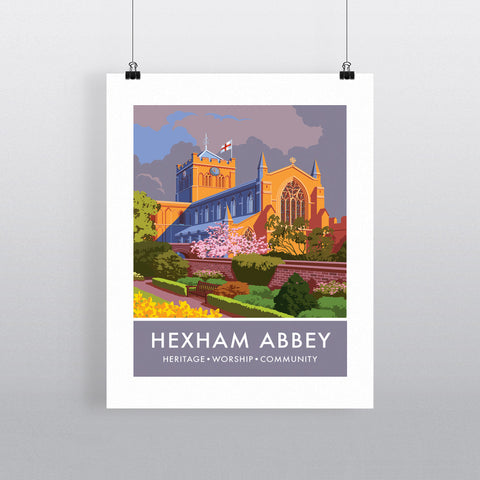 Hexham Abbey, Hexham, Northumberland 20cm x 20cm Mini Mounted Print