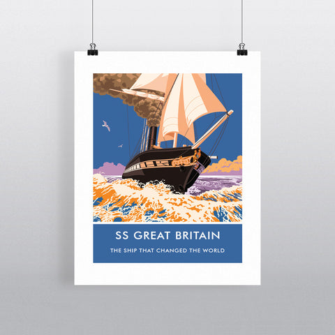 The SS Great Britain 20cm x 20cm Mini Mounted Print
