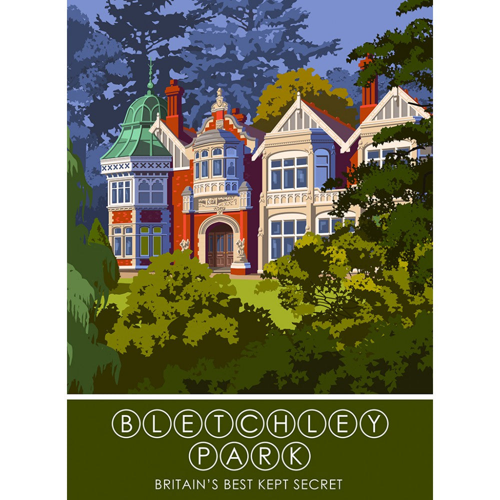 Bletchley Park, Bletchley, Buckinghamshire 20cm x 20cm Mini Mounted Print