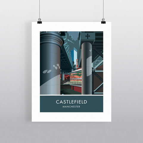 Castlefield, Manchester, Cheshire 20cm x 20cm Mini Mounted Print