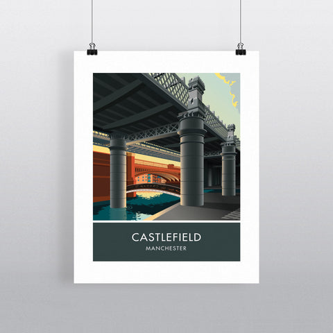 Castlefield, Manchester 20cm x 20cm Mini Mounted Print