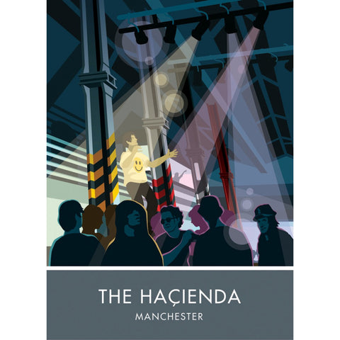 The Hacienda, Manchester 20cm x 20cm Mini Mounted Print