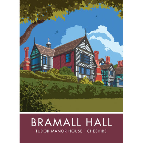 Bramall hall, Cheshire Tea Towel