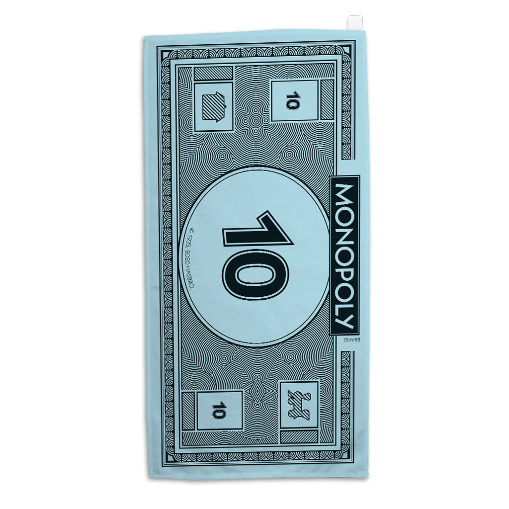 Monopoly Classic Monopoly Money £10 Tea Towel