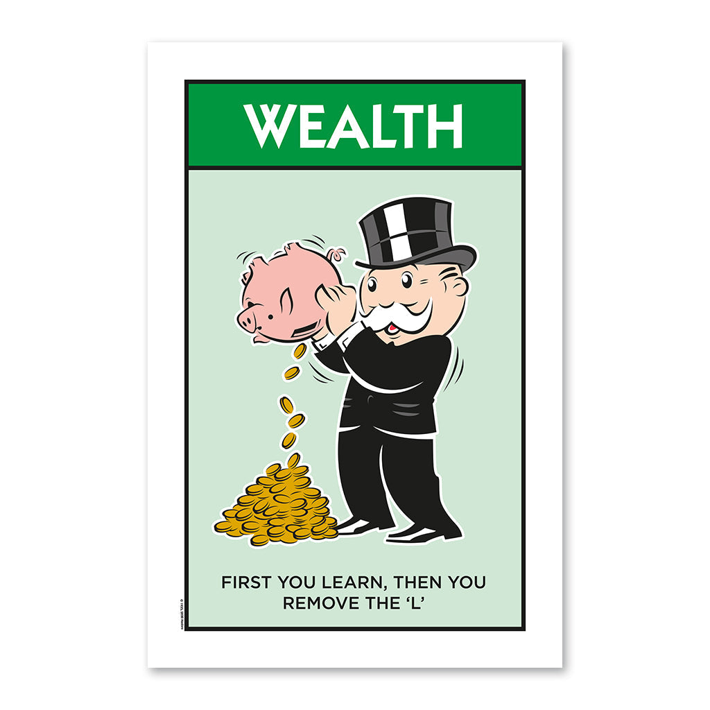 Motivational Wealth - 61x40cm Art Print