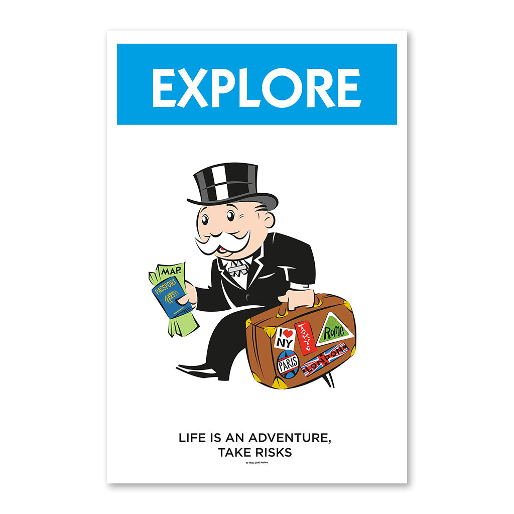 Motivational Explore - 61x40cm Art Print