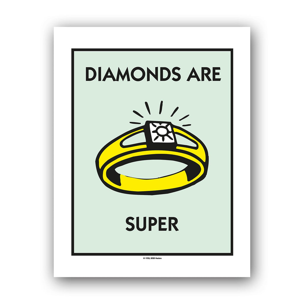 Diamonds are Forever 11x14inch Art Print
