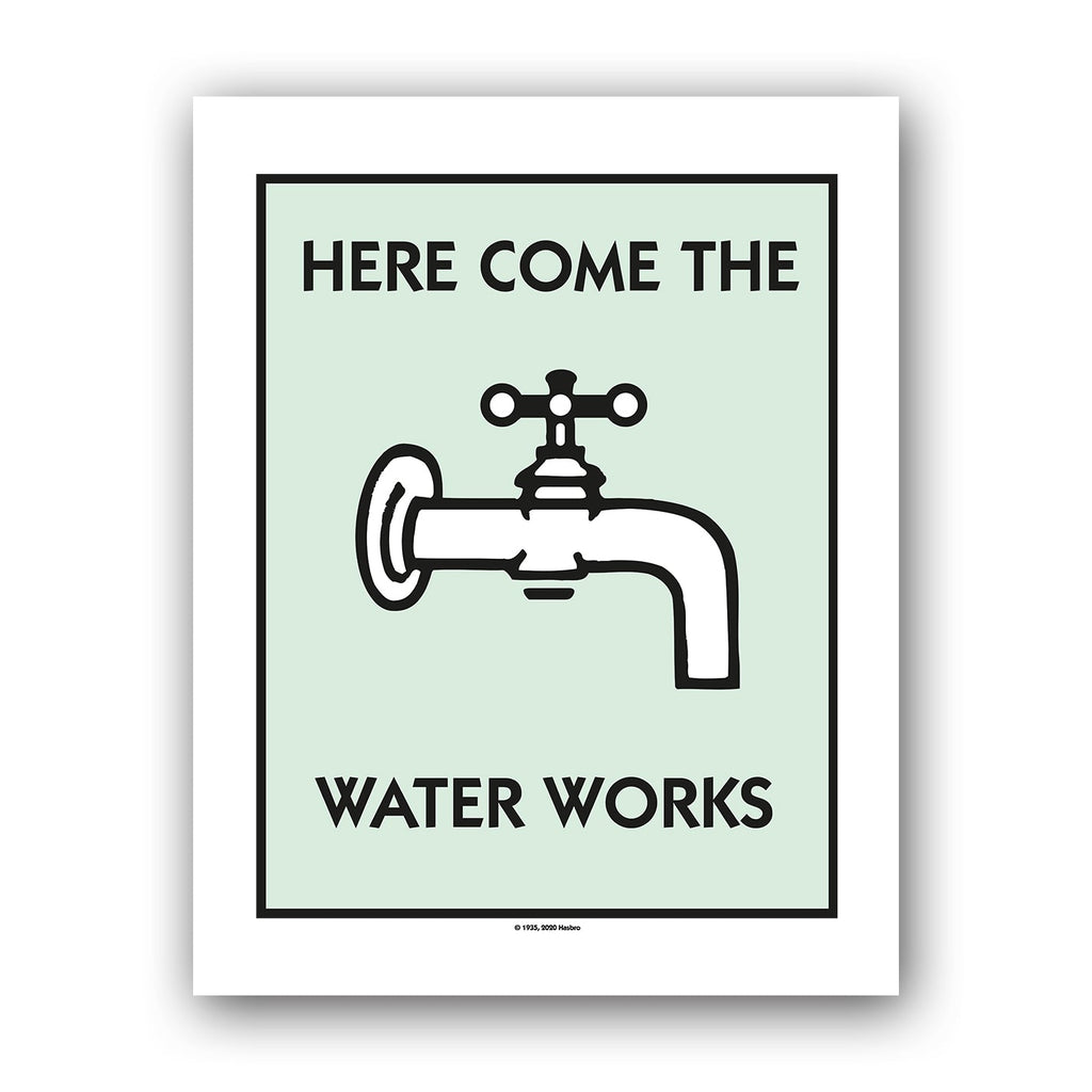 Here Come The Water Works 11x14inch Art Print