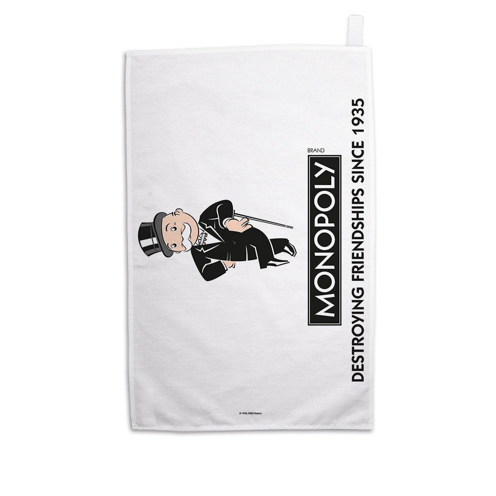 Monopoly Destroying Friendships Cane Tea Towel