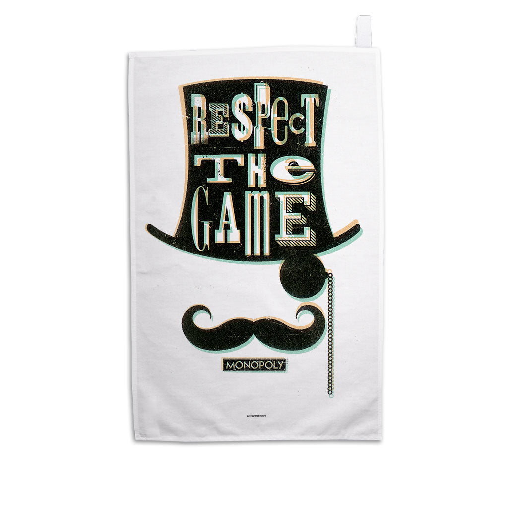 Monopoly Respect The Game Retro Tea Towel