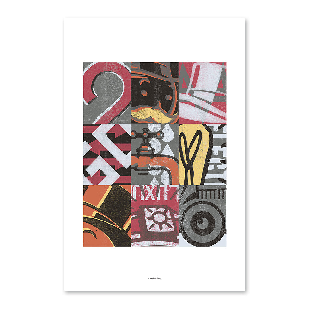 Tiled Retro - 61x40cm Art Print