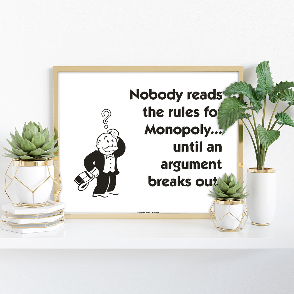 Monopoly Rules - 11X14inch Premium Art Print