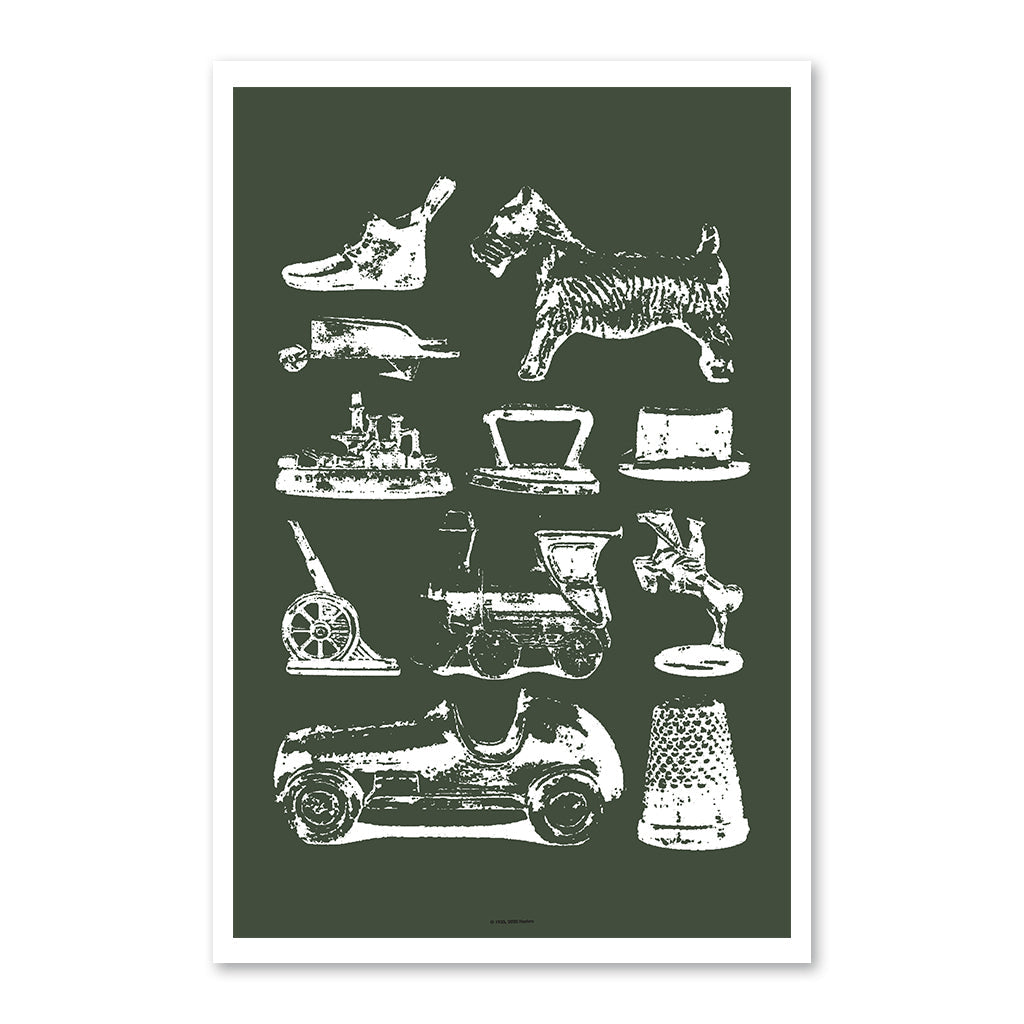Game Token Vintage - 61x40cm Art Print