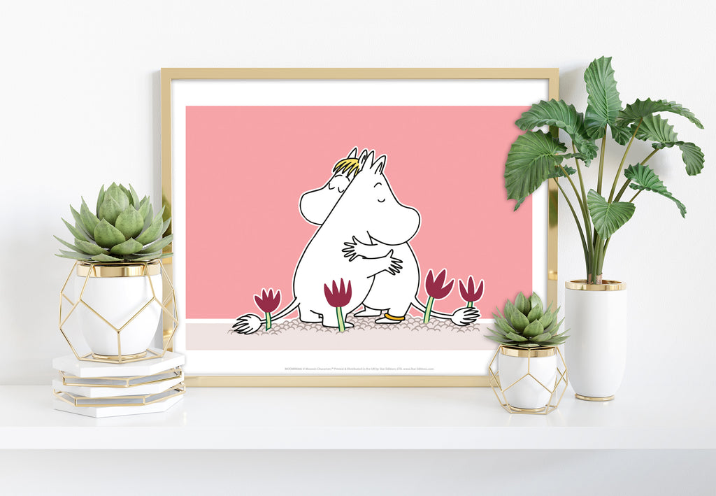 Moomins Hug - 11X14inch Premium Art Print