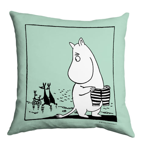 MOOMIN112: Moomin Striped Shorts. 11x14 Framed Print