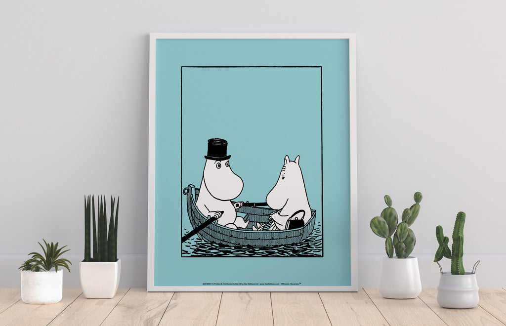 Moomin - Momminpapa And Moomintroll - Premium Art Print