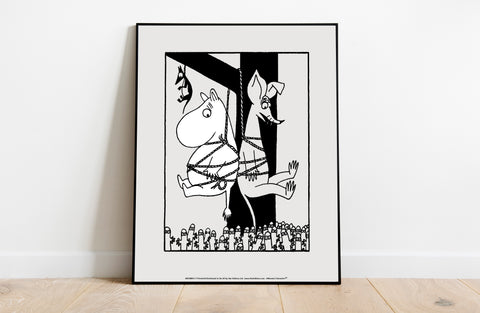 Moomintroll And Sniff Tied Up - 11X14inch Premium Art Print