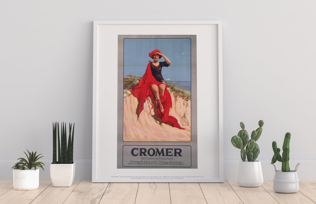 Cromer Girl With Red Shoes - 11X14inch Premium Art Print