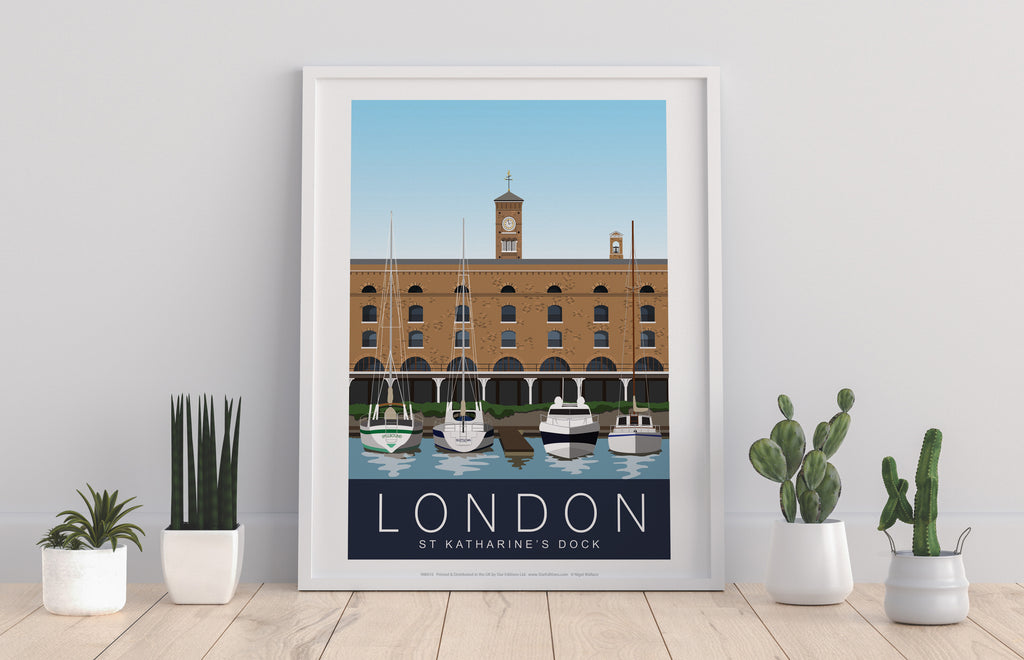 St Katharine's Dock - 11X14inch Premium Art Print