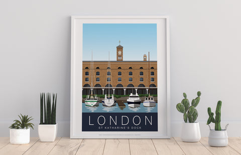 St Katharine's Dock - 11X14inch Premium Art Print