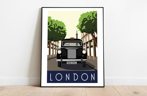 London - Black Cab - 11X14inch Premium Art Print
