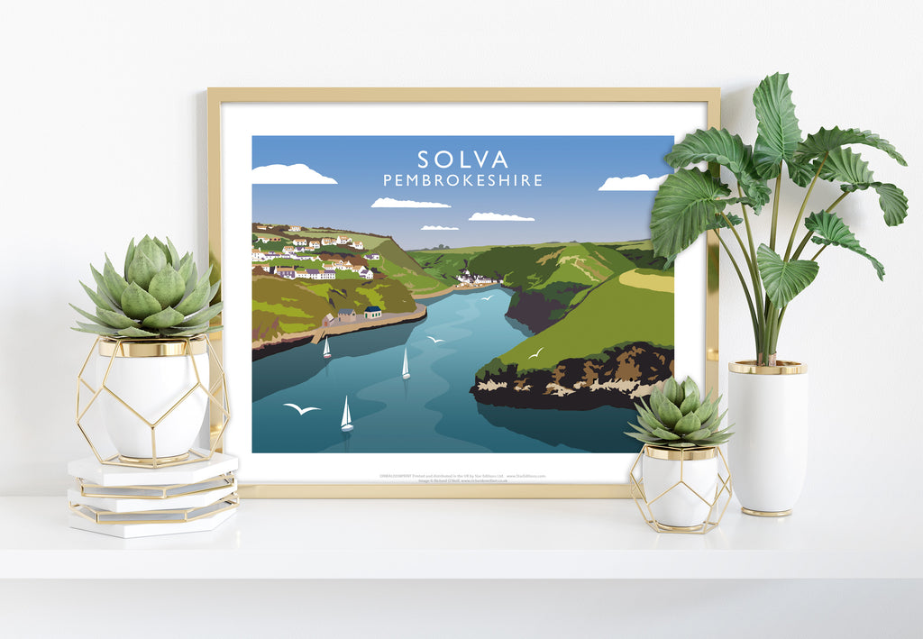 Solva, Pembrokeshire By Artist Richard O'Neill - Art Print