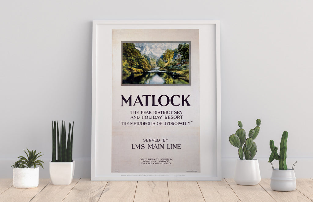 Matlock, The Peak District Spa - 11X14inch Premium Art Print